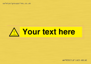 Custom warning artificial waterfall